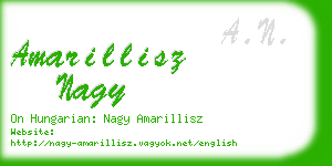 amarillisz nagy business card